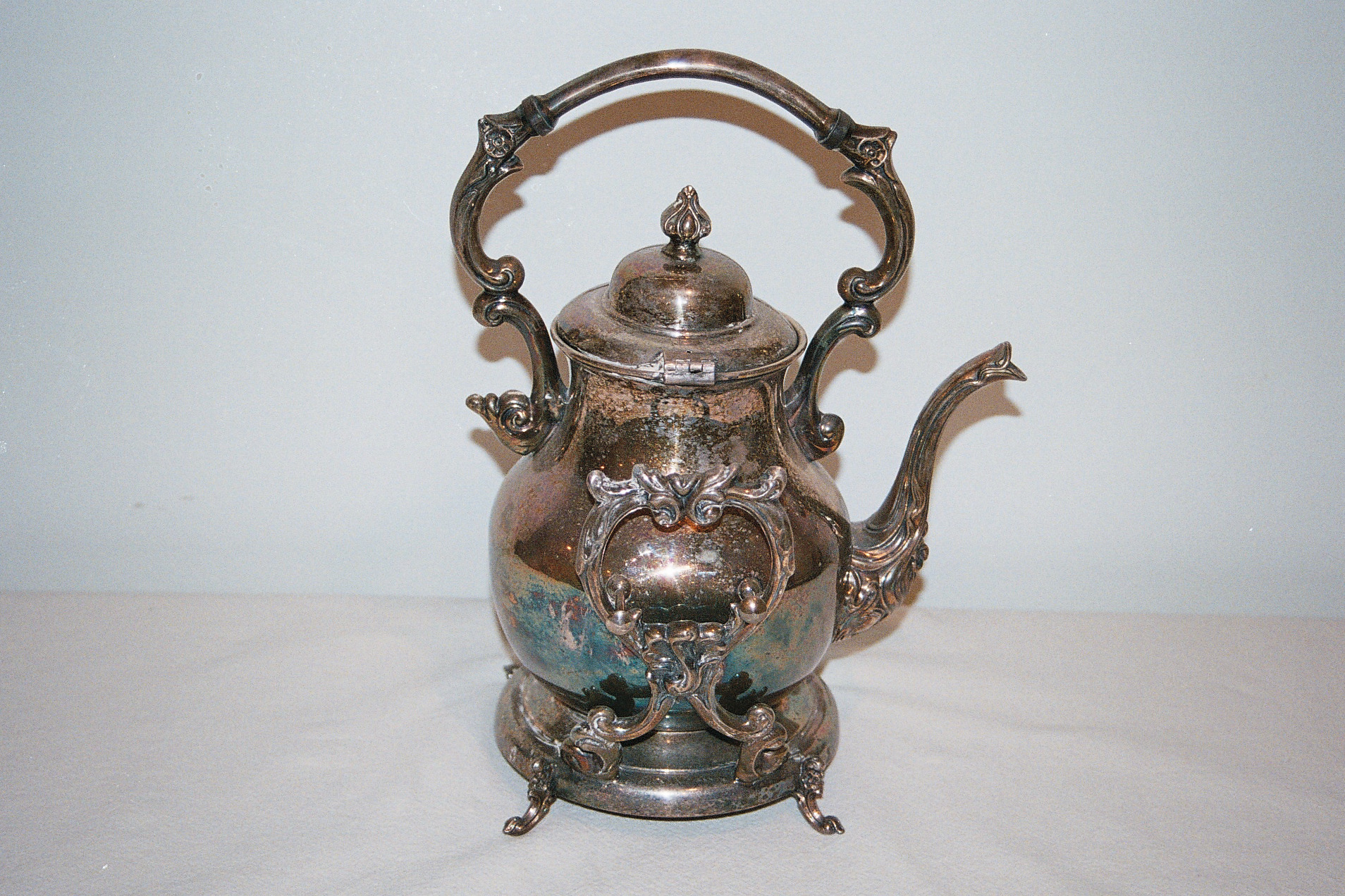 Silver teapot