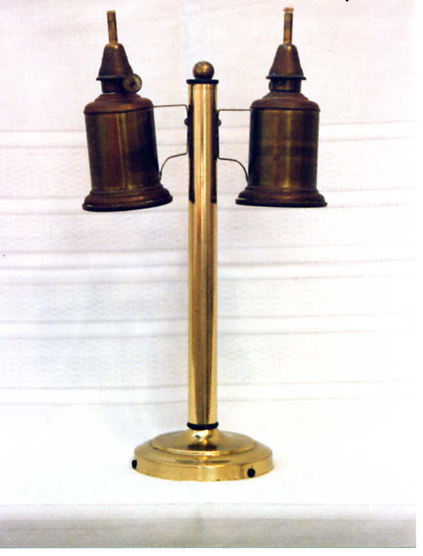 Oil lamp before